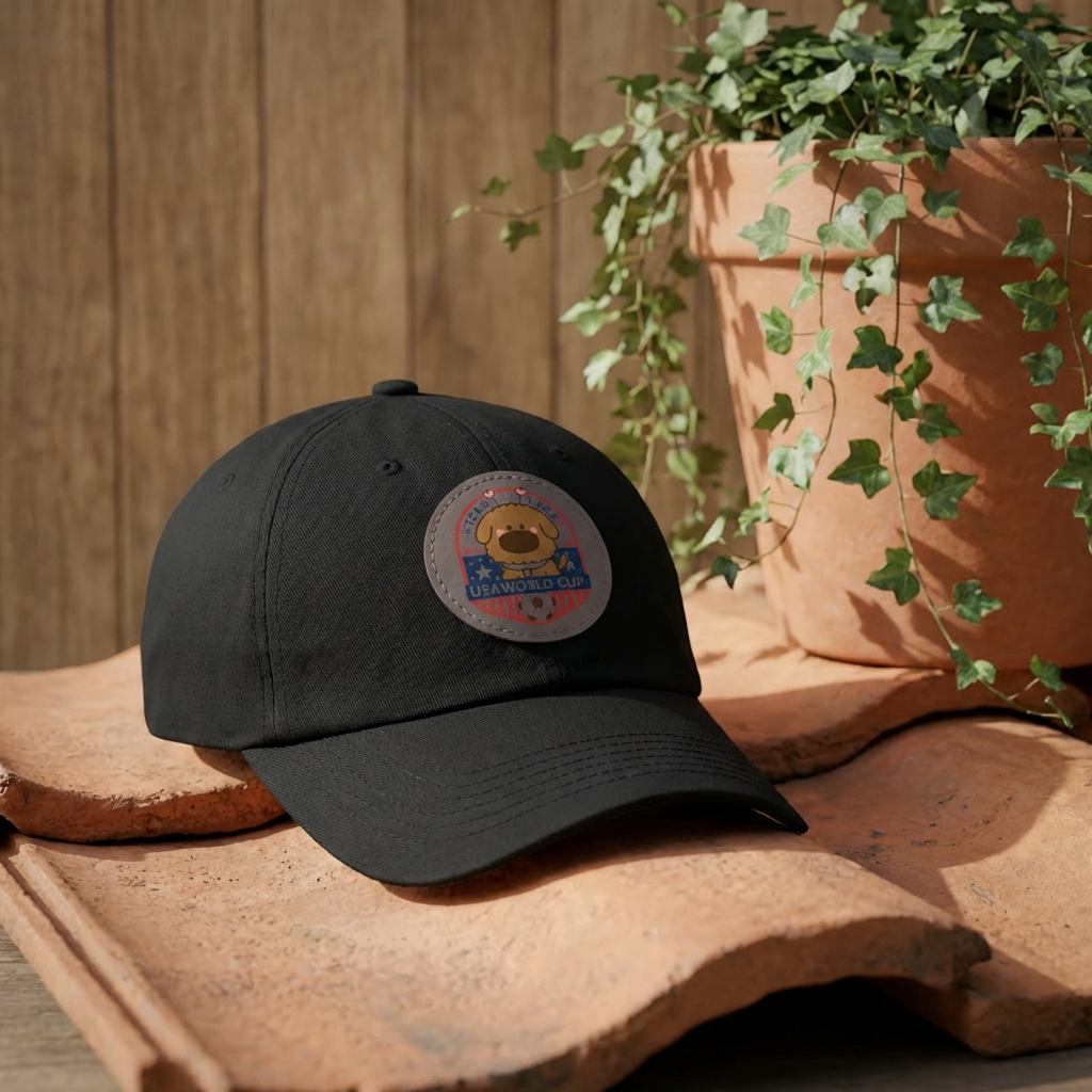 Limited Edition iTsChoCoBu Leather Patch Dad Hat — USA World Cup